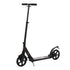 Folding Kick Scooter, Adjustable Ride On Scooter with 200mm Big Wheels and Double Shock Absorption, Urban Scooter for 14+ Teens Adult, Black