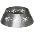 Christmas Tree Collar, 66cm Christmas Tree Base Cover with Hollow Snowflake Patterns, Xmas Decoration for Party, Holiday, Home, Silver