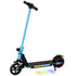 Folding Electric Scooter for Kids, with Dual Brakes, Front Suspension, LED Colourful Lights, Blue