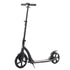 Foldable Kick Scooter with Double Shock Absorption and Big Wheels, Height Adjustable Aluminium Frame Big Wheel Scooter for 14+ Teens Adult - Black