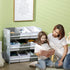 Kids Storage Rack, with Nine Removable Baskets, for Nursery, Bedroom, Playroom - Grey