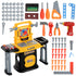 102-Piece Kids Tool Bench with Electric Drill, Storage for Ages 3-6 Years, Yellow