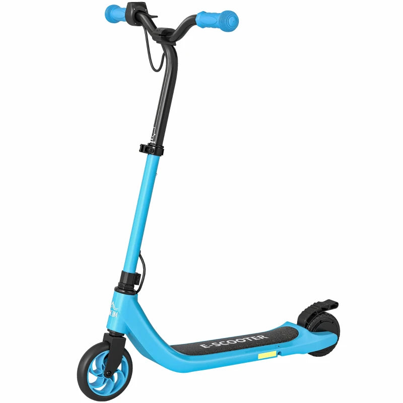 Electric Scooter, 120W Motor E-Scooter, Adjustable Height, Rear Brake for Ages 6+ Years - Blue