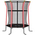Kids Trampoline Mini Bouncer with Enclosure Safety Net For Ages 3-10 Years - Red