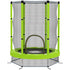 4.6ft Toddler Trampoline w/ Safety Enclosure Net, for Indoor Outdoor Use, Ages 3-6 Years, Green