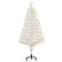 4 Feet Prelit Artificial Christmas Tree with Fiber Optic LED Light, Holiday Home Xmas Decoration, White