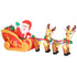7.9ft Christmas Inflatable Santa on Sleigh with Two Reindeer, Outdoor Christmas Blow Up Decoration with Built-in LED Lights for Garden, Indoor Outdoor Home Decor