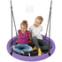 100cm Diameter Nest Seat for Kids with Height Adjustable Hanging Ropes for Outdoor, Playground, Garden, Purple