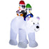 6.4ft Inflatable Polar Bear and Penguin Christmas Inflatable