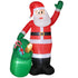 9ft/275 cm Christmas Inflatable Santa with Bear Sack, Giant Christmas Blow Up Decoration with Built-in LED Lights for Garden, Indoor Outdoor Home Decor