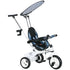 6 in 1 Tricycle for Kids with 5-point harness straps, Removable Canopy, Blue