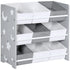 Kids Storage Rack, with Nine Removable Baskets, for Nursery, Bedroom, Playroom - Grey