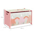 Toy Box, Kids Storage Chest, with Lid, Safety Hinge - Pink