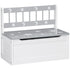 2 In 1 Kids Storage Bench, Toy Box w/ Safety Rod - Grey
