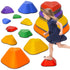 11-Piece Heart-Shaped Kids Balance Stepping Stones and Motor Skills, Multicoloured