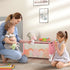 Toy Box, Kids Storage Chest, with Lid, Safety Hinge - Pink