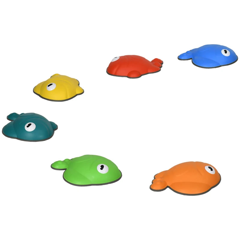 6 Pcs Balance Stepping Stones Kids for Sensory with Non-slip Edge, Stackable Outdoor Indoor Obstacle Course
