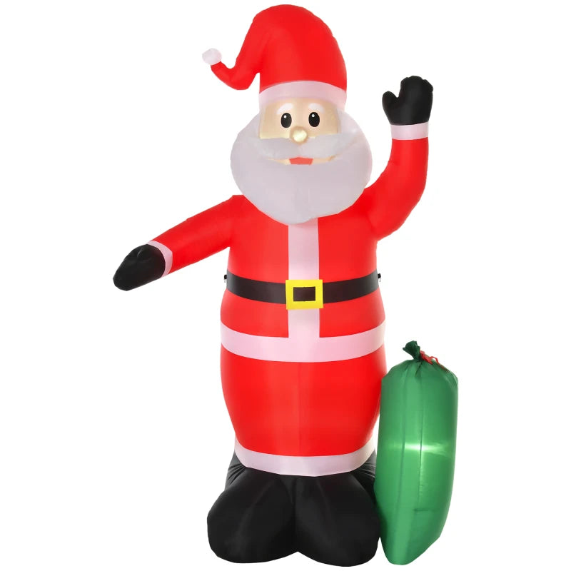 7.5ft Inflatable Christmas Santa Claus with LED Air Blown Xmas Décor Holiday Outdoor Yard Decoration
