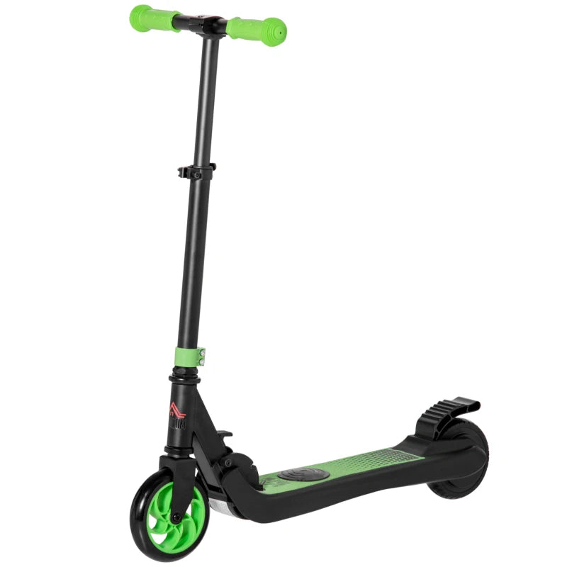 Folding Electric Scooter with Brake, for Ages 6+ Years, 8km/h Maximum Speed, Green