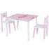 Princess-Designed Kids Table and Chairs Set for Activity, Art, Drawing, Toddler Table and Chairs Set for Playroom