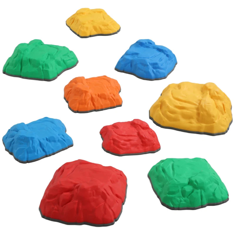 Balance Stepping Stones for Kids with Non-Slip Bottom, Indoor Outdoor Obstacle Course for Ages 3-8 Years, Multicoloured