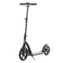 Foldable Kick Scooter with Double Shock Absorption and Big Wheels, Height Adjustable Aluminium Frame Big Wheel Scooter for 14+ Teens Adult - Black