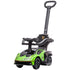 Kids 2-In-1 Lamborghini Ride-On and Stroller, with Horn - Green