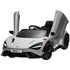 McLaren 765LT Licensed 12V Kids Electric Ride on Car with Butterfly Doors, Remote Control, Transport Wheels, Grey