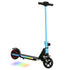 Folding Electric Scooter for Kids, with Dual Brakes, Front Suspension, LED Colourful Lights, Blue