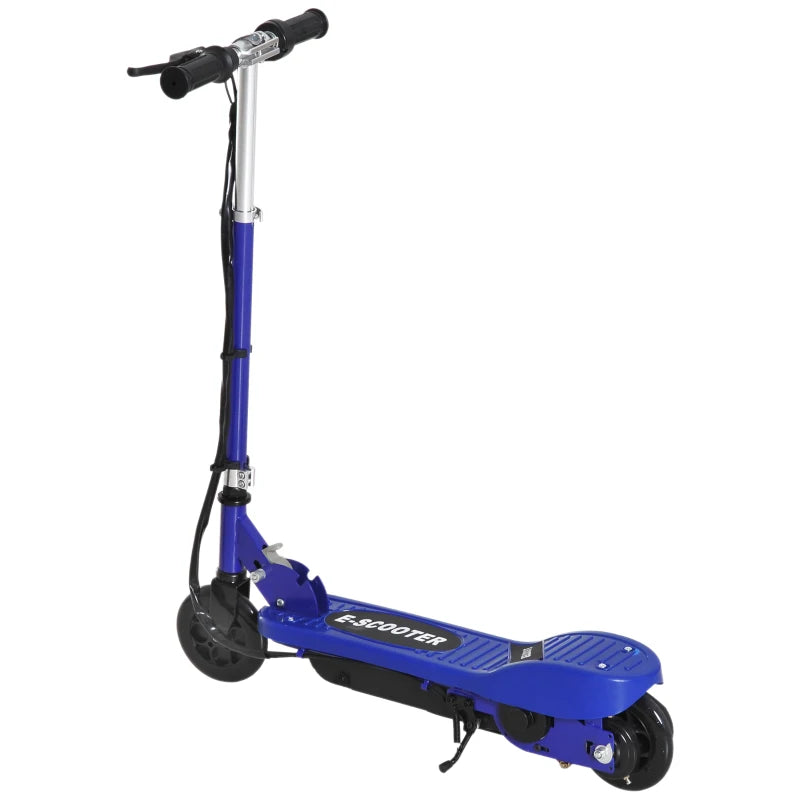 Folding Electric Kids Scooter Ride on Age 7-14, Blue/Black