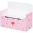 2-in-1 Kids Storage Bench, Toy Box w/ Safety Rod - Pink