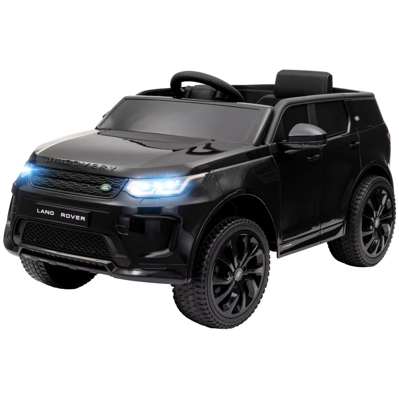 Licensed Land Rover Discovery Sport, 12V Kids Ride on Car w/ Remote Control, Lights, Music, Horn, for 3-6 Years, Black