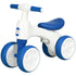 Balance Bike for Ages 18-36 Months, with Anti-Slip Handlebars, Four Wheels, No Pedal - Blue