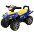 Baby Quad Bike Kids Ride On Car Goodyear Licensed Walker Foot To Floor Slider NO POWER w/ Lights Horn Storage Blue for 18-36 Months
