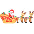 7.9ft Christmas Inflatable Santa on Sleigh with Two Reindeer, Outdoor Christmas Blow Up Decoration with Built-in LED Lights for Garden, Indoor Outdoor Home Decor