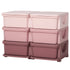 Kids Storage Unit, with Six Drawers - Pink