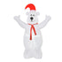 6ft Tall Outdoor Inflatable Bear Airblown Projection Holiday Christmas Lawn Décor