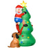 6ft Inflatable Christmas Tree, LED Lighted with Santa Claus Dog for Home Indoor Outdoor Garden Lawn Decoration Party Prop
