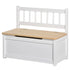 2 In 1 Wooden Toy Box, Seat Storage Bench, Storage Chest Cabinet Organiser, with Safety Pneumatic Rod
