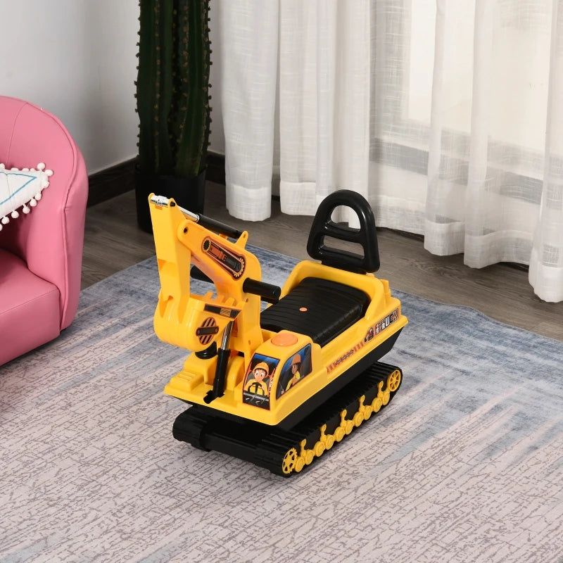 Ride On Excavator Toy Tractors Digger Movable Walker Construction Truck 3 Years