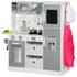 Toy Kitchen with Lights, Sounds, Apron and Chef Hat, Ice Maker, Microwave, for Ages 3-6 Years - White
