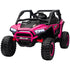 2 Seater 24V 7AH Ride on Truck, Battery Powered Electric Ride On Car w/ Remote, Suspension, 3 Speeds, Pink