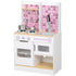 Kids Play Kitchen, Pretend Play Kitchen with Realistic Oven, Stove, Sink, Kitchen, Accessories, White