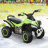 Toddler Kids Ride On Car Walker Foot To Floor Green/Black