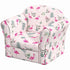 Kids Armchair with Flamingo Design, Wooden Frame, for Bedroom, Playroom, Kids Room - Pink