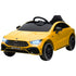 Mercedes-Benz AMG CLA 45 Licensed 12V Kids Electric Car Ride on Car w/ Remote, Suspension Lights Music Horn - Yellow
