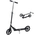 Kids Scooter Teenager Kick Scooter Foldable 4 Levels Adjustable Height with Rear Fender Brake for 7-14 Years