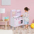 Kids Pretend Kitchen Playset w/ Cooking Toy Accessories - Pink