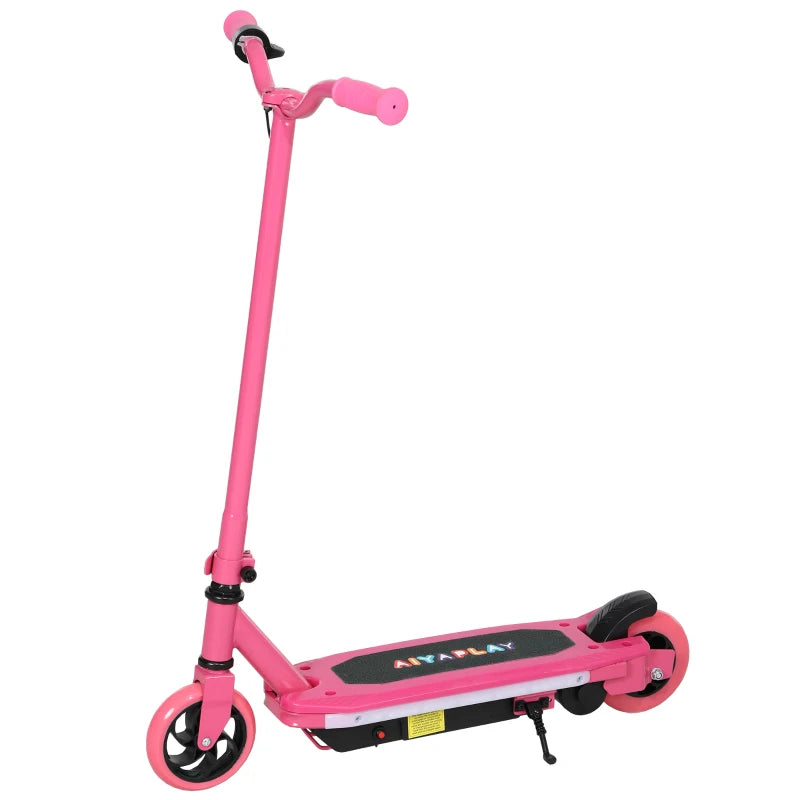 Electric Scooter for Kids 6-14 Years, with Colourful Lights, Pink