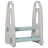 Kids Toddler Step Stool Ladder Kitchen Helper for Toilet Potty Training Bathroom Sink Bedroom Blue and Grey